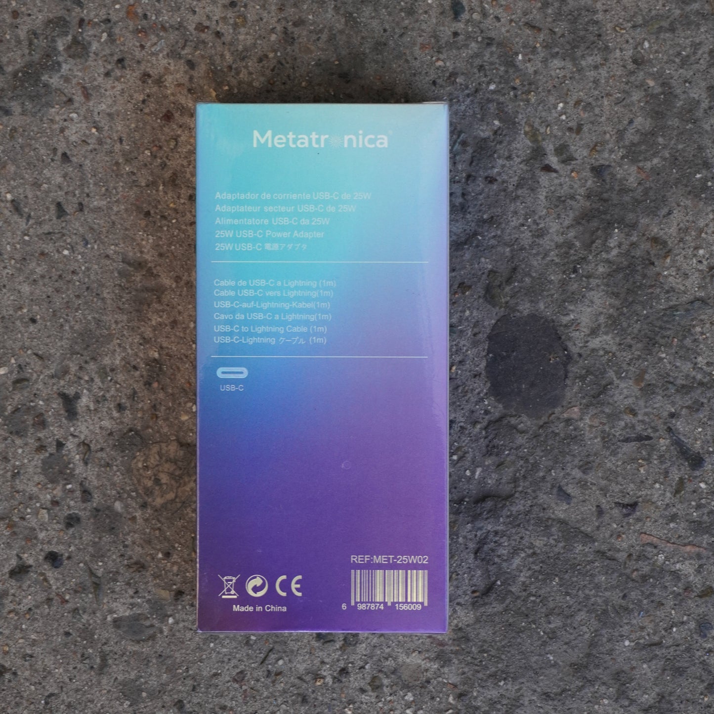 METATRONICA CARGADOR COMPLETO TIPO C A C TIPO C 25W