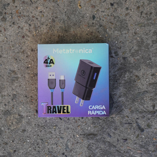 METATRONICA CARGADOR COMPLETO USB A TIPO C